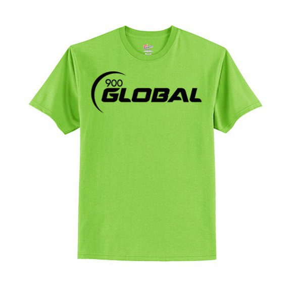 Roto Grip Men's T-Shirt Bowling Shirt Tagless 100% Green White 