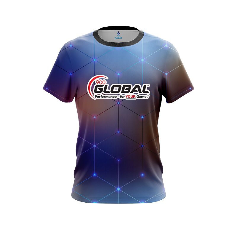 900 Global Digital Cubes CoolWick Bowling Jersey