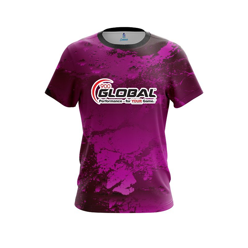 900 Global Graphite Pink CoolWick Bowling Jersey