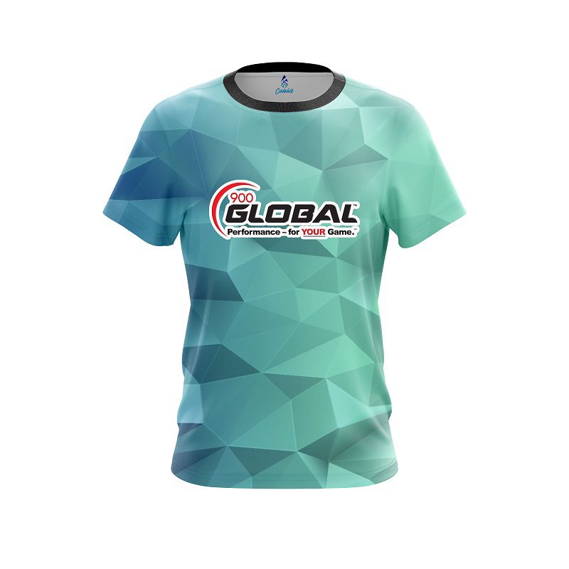 900 Global Icy Blue CoolWick Bowling Jersey
