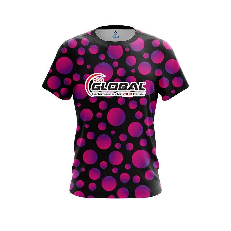 900 Global Neon Bubbles  CoolWick Bowling Jersey