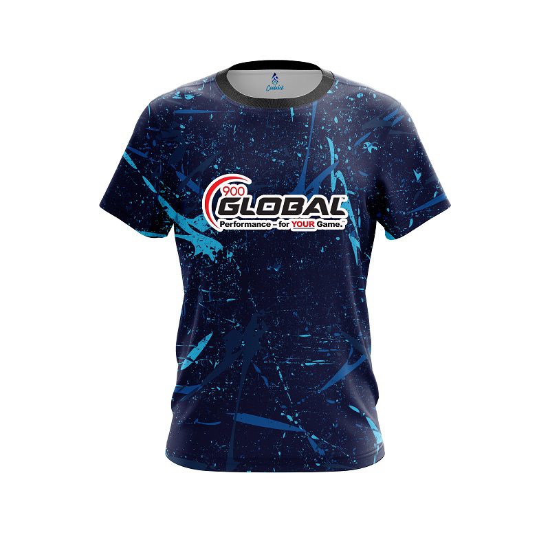 900 Global Paint Grunge CoolWick Bowling Jersey