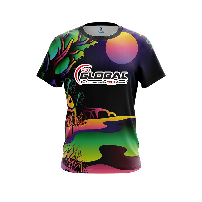 900 Global Psychedelic Lakeside CoolWick Bowling Jersey