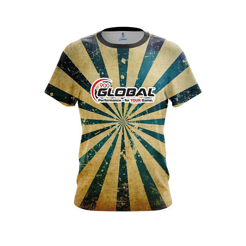 900 Global Retro Grunge 2 CoolWick Bowling Jersey