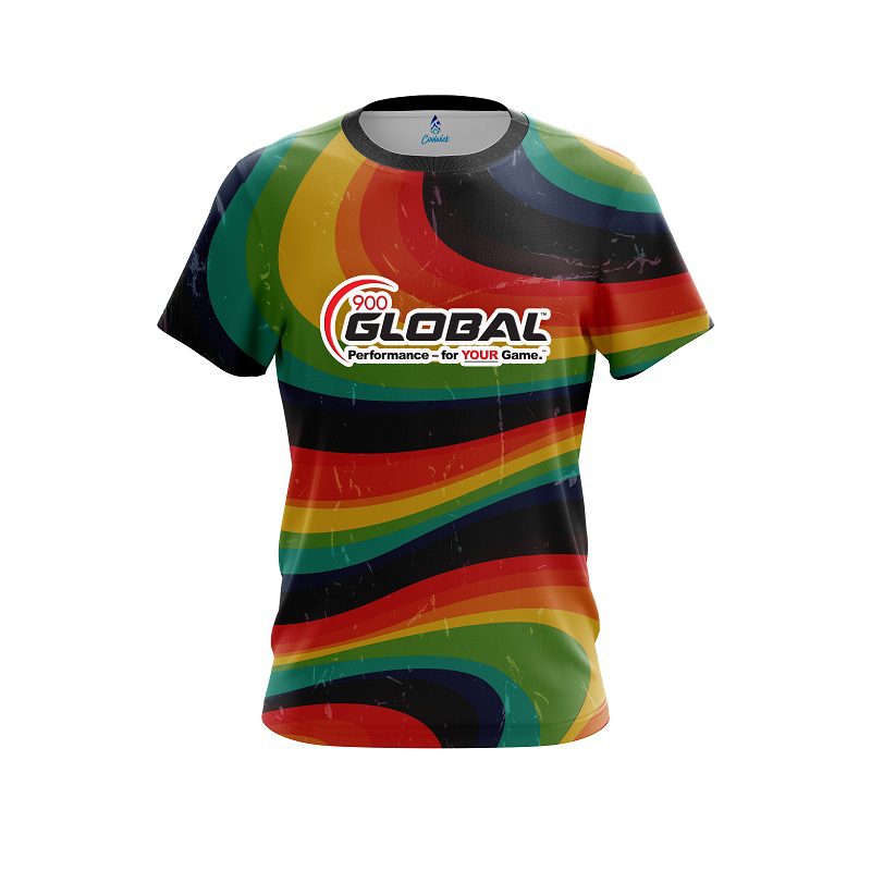 900 Global Retro Grunge CoolWick Bowling Jersey