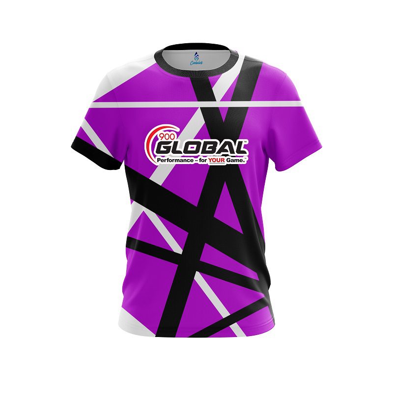 900 Global Rocker Purple CoolWick Bowling Jersey