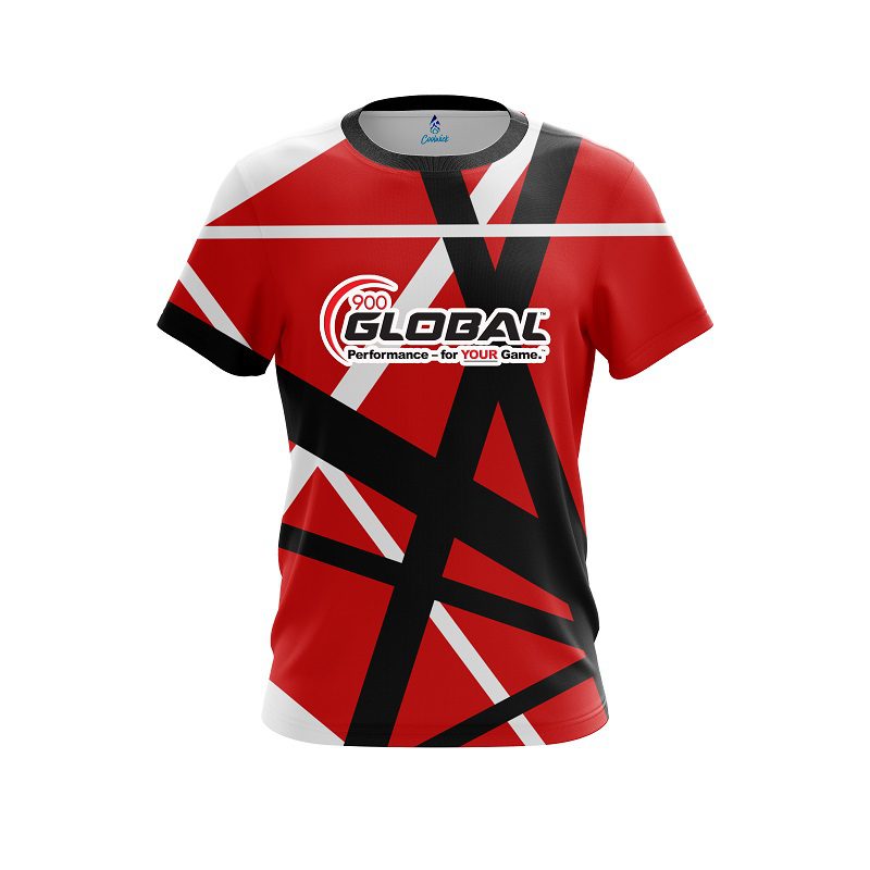 900 Global Rocker Red CoolWick Bowling Jersey