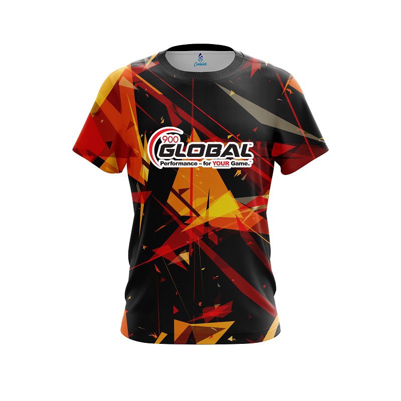 900 Global Shattered Shapes CoolWick Bowling Jersey