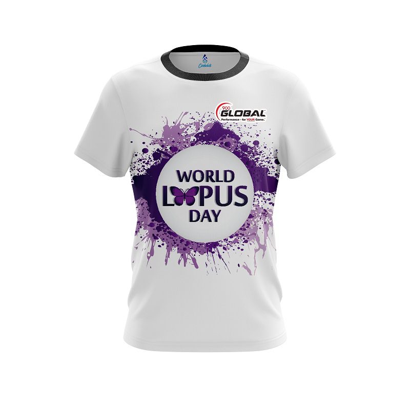 900 Global World Lupus Cancer Awareness 2 CoolWick Bowling Jersey
