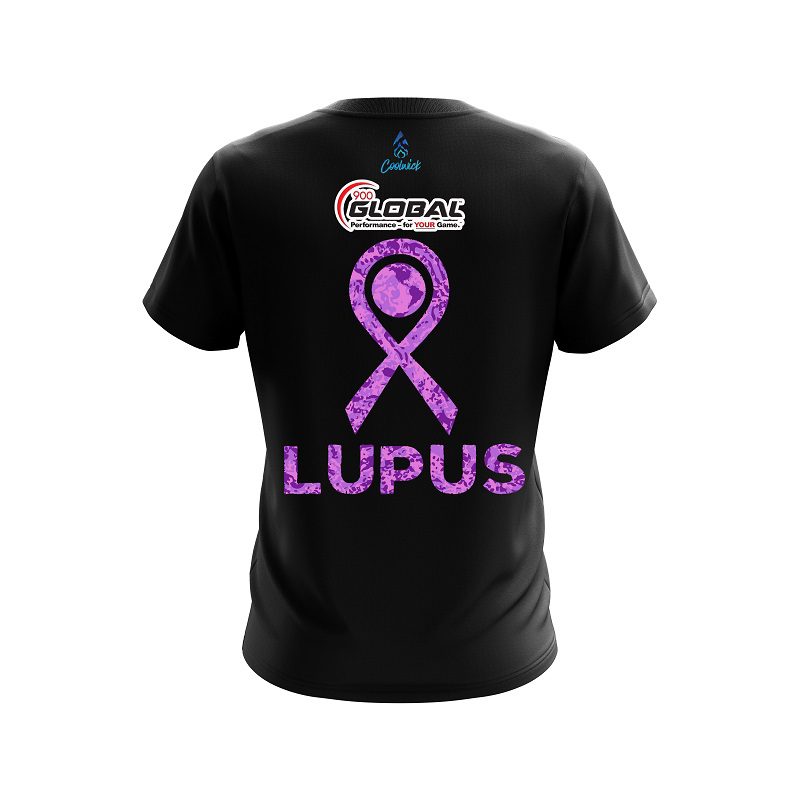 900 Global World Lupus Cancer Awareness 4 CoolWick Bowling Jersey - Image 2