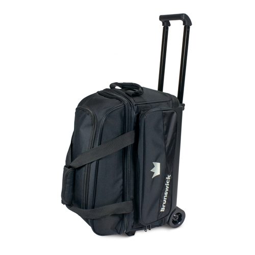 Brunswick Zone Double 2 Ball Roller Black Bowling Bag