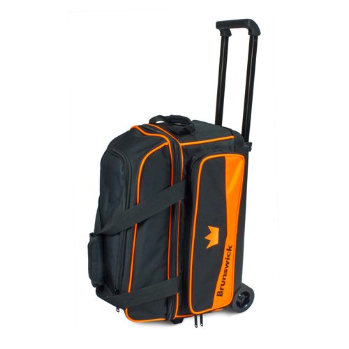 Brunswick Zone Double 2 Ball Roller Orange Bowling Bag