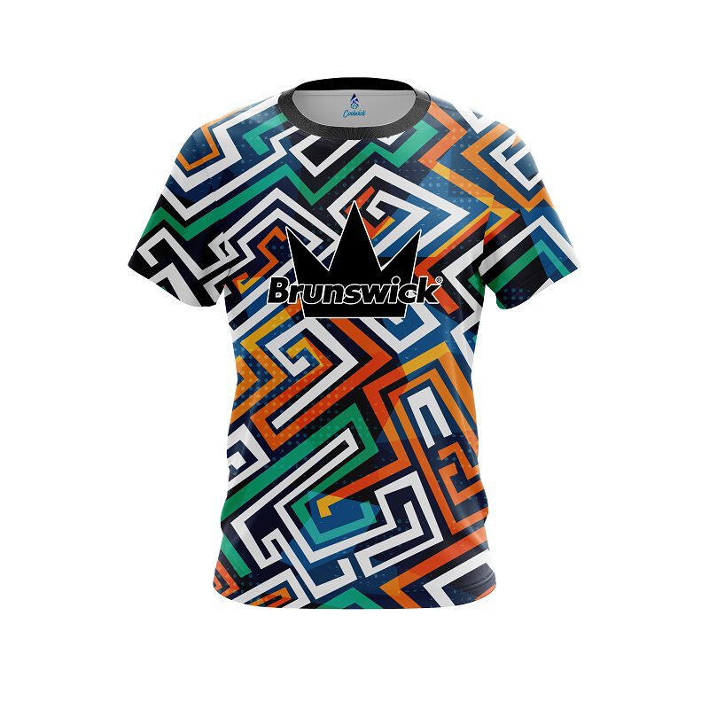 Brunswick Crazy Maze CoolWick Bowling Jersey