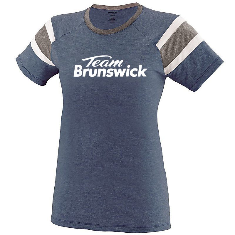 Brunswick Women's Melee Navy Coolwick Bowling T-Shirt
