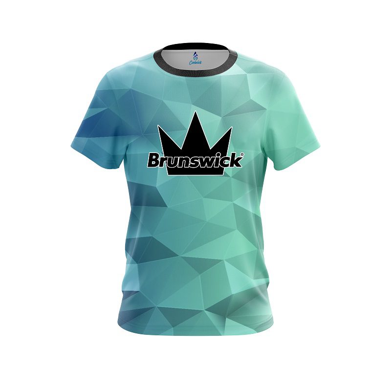 Brunswick Icy Blue CoolWick Bowling Jersey