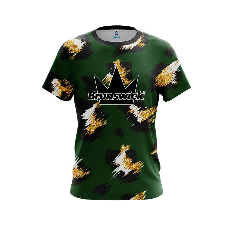 Brunswick Leopard Print CoolWick Bowling Jersey