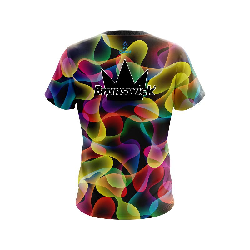 Brunswick Multi Color Lava CoolWick Bowling Jersey - Image 2