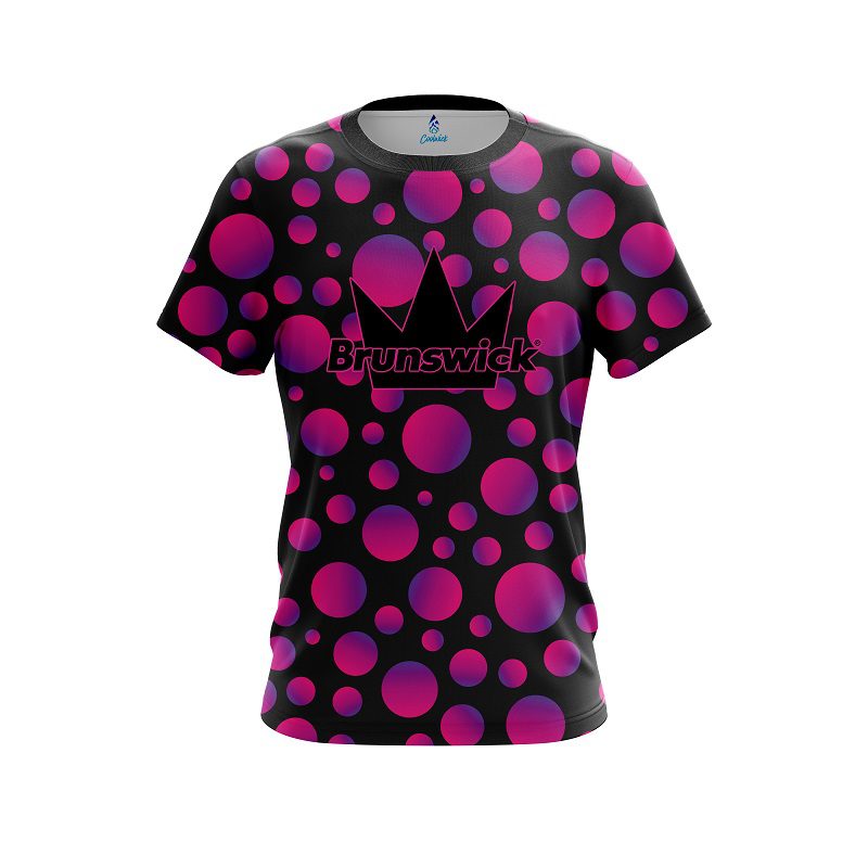Brunswick Neon Bubbles CoolWick Bowling Jersey