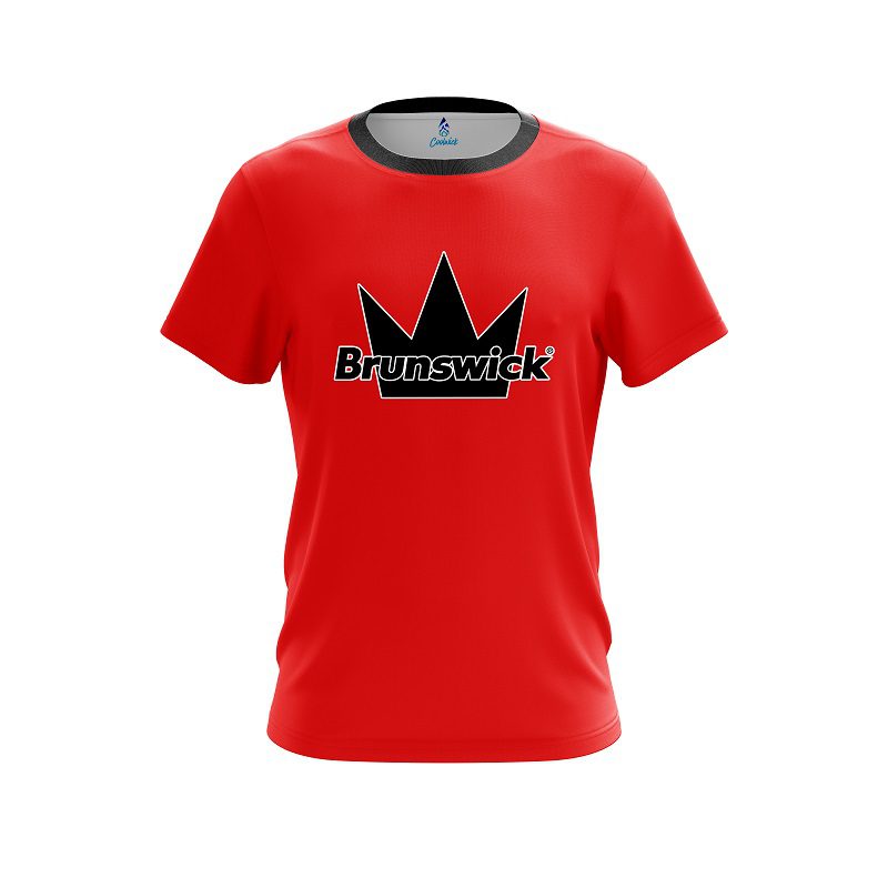 Brunswick Red CoolWick Bowling Jersey