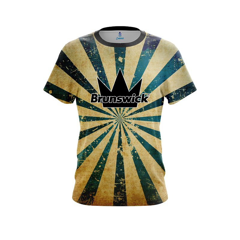 Brunswick Retro Grunge 2 CoolWick Bowling Jersey