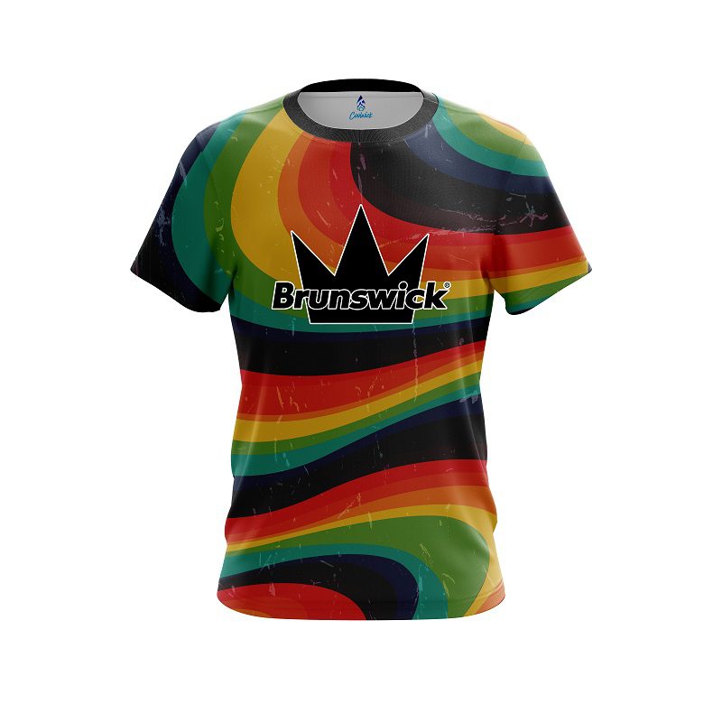 Brunswick Retro Grunge CoolWick Bowling Jersey