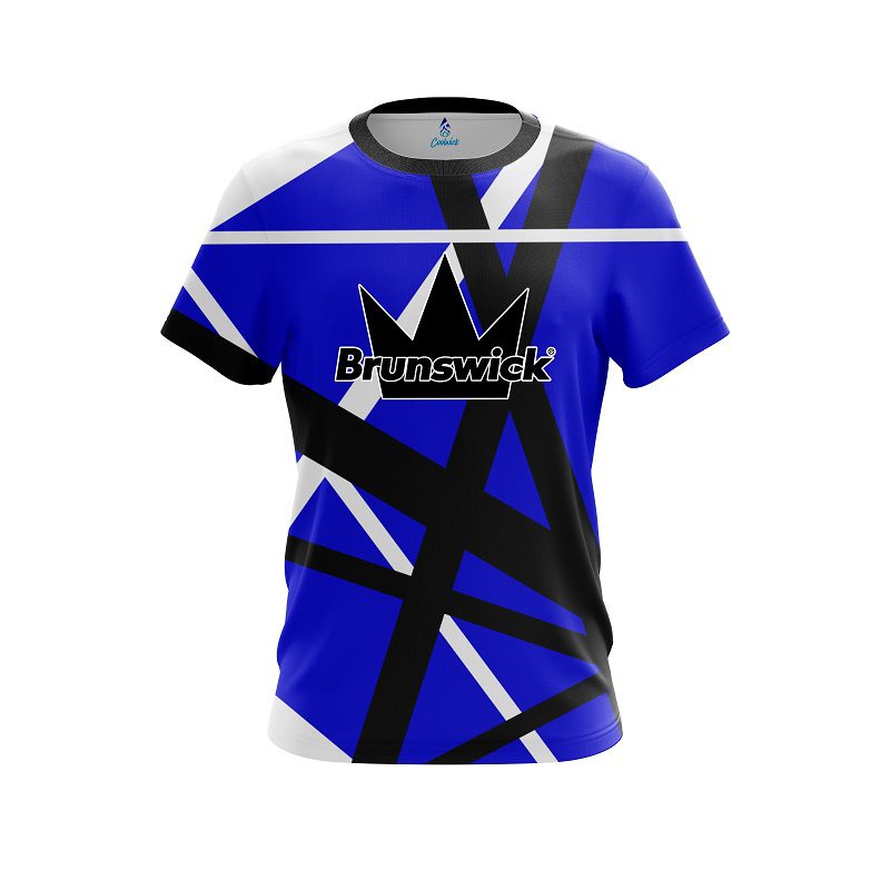 Brunswick Rocker Blue CoolWick Bowling Jersey