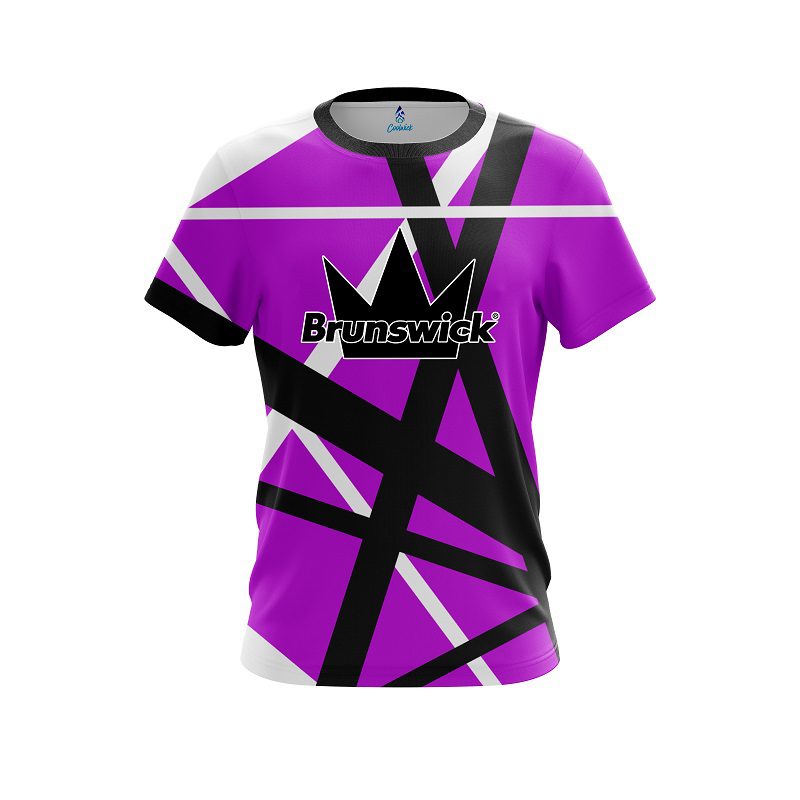 Brunswick Rocker Purple CoolWick Bowling Jersey