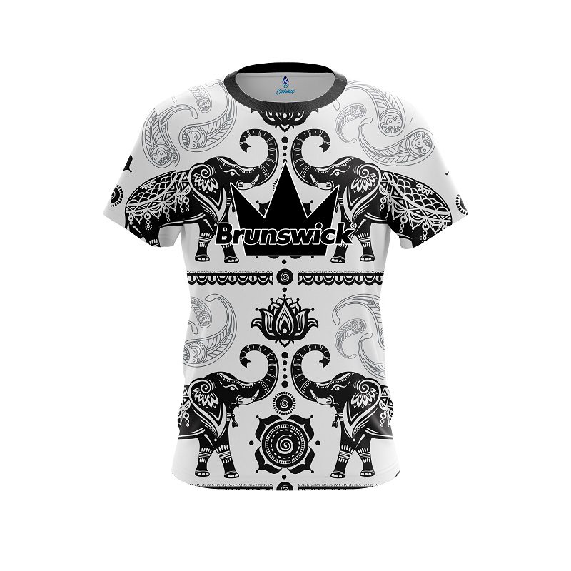 Brunswick Tribal Elephants CoolWick Bowling Jersey