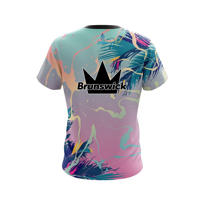 Brunswick Tropical Ink Splash CoolWick Bowling Jersey - Image 2