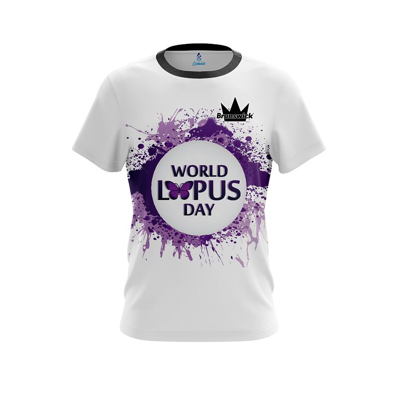 Brunswick World Lupus Cancer Awareness 2 CoolWick Bowling Jersey