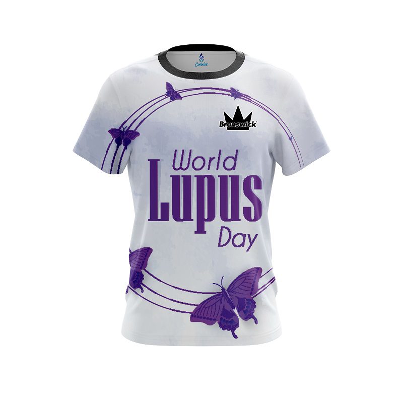 Brunswick World Lupus Cancer Awareness 3 CoolWick Bowling Jersey