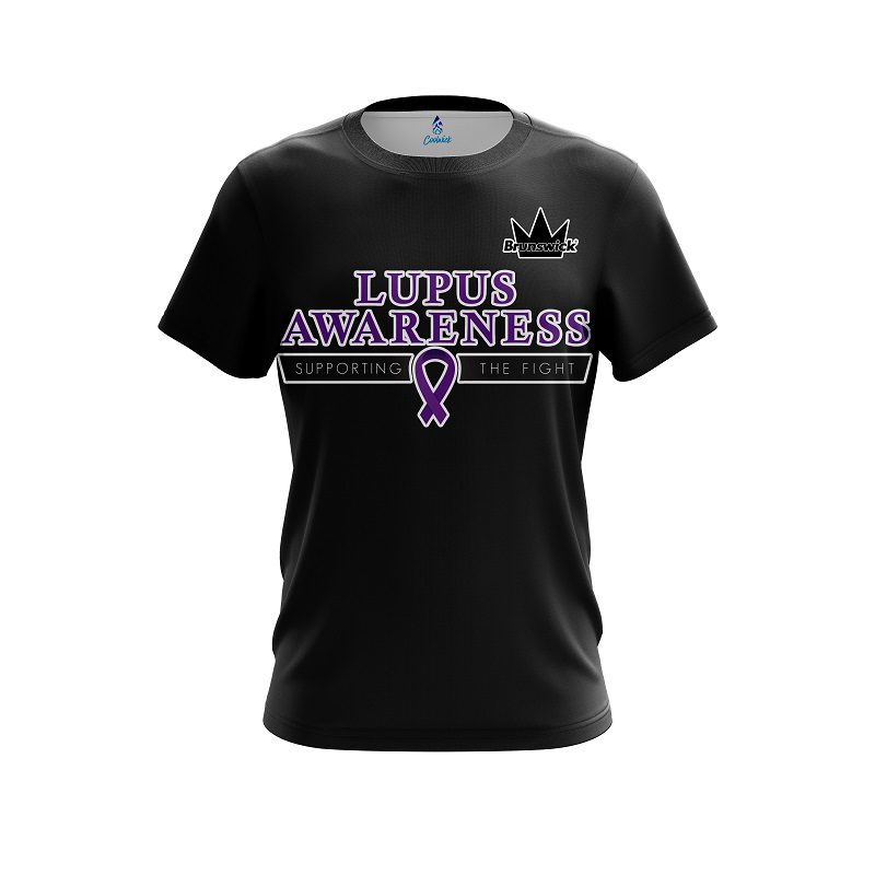 Brunswick World Lupus Cancer Awareness 5 CoolWick Bowling Jersey