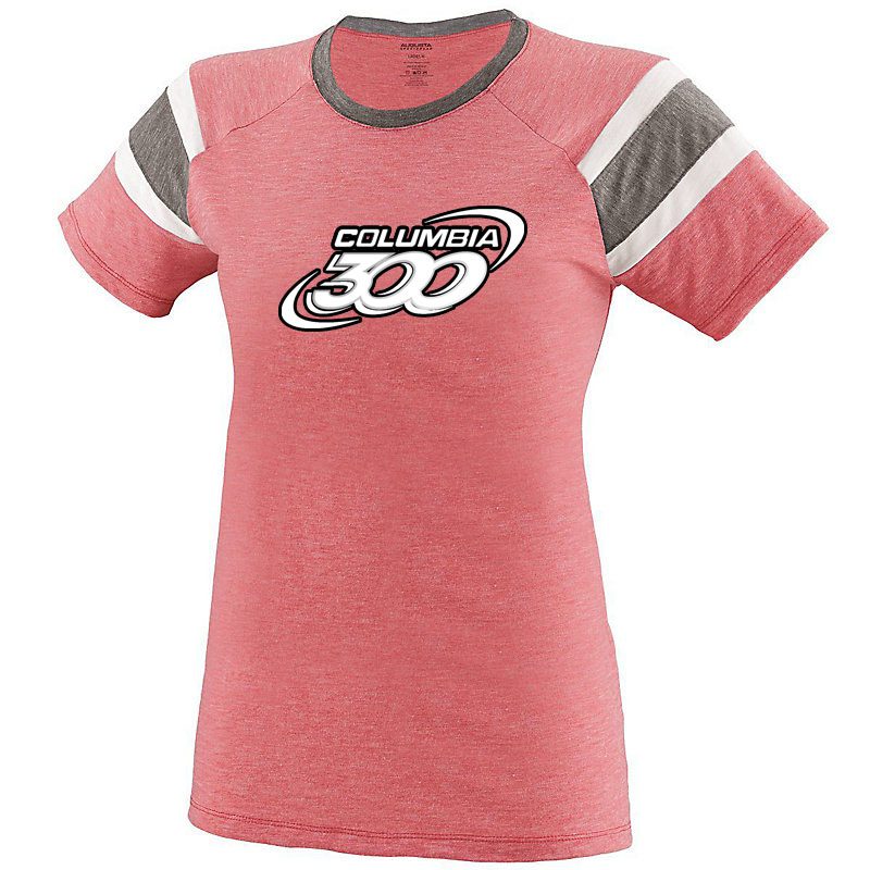 Columbia 300 Women's delerium Red Coolwick Bowling T-Shirt