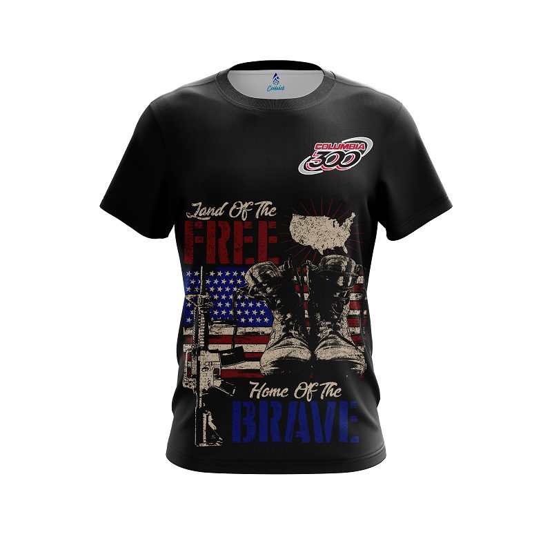 Columbia 300 Land Of The Free CoolWick Bowling Jersey