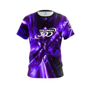 Columbia 300 Liquid Plasma Purple CoolWick Bowling Jersey