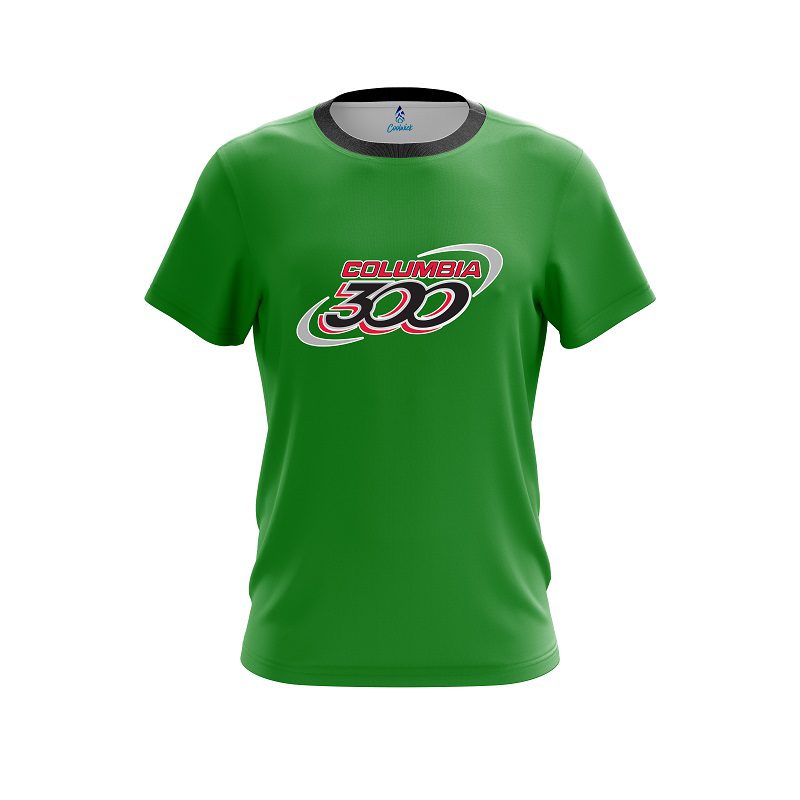 Columbia 300 Green CoolWick Bowling Jersey