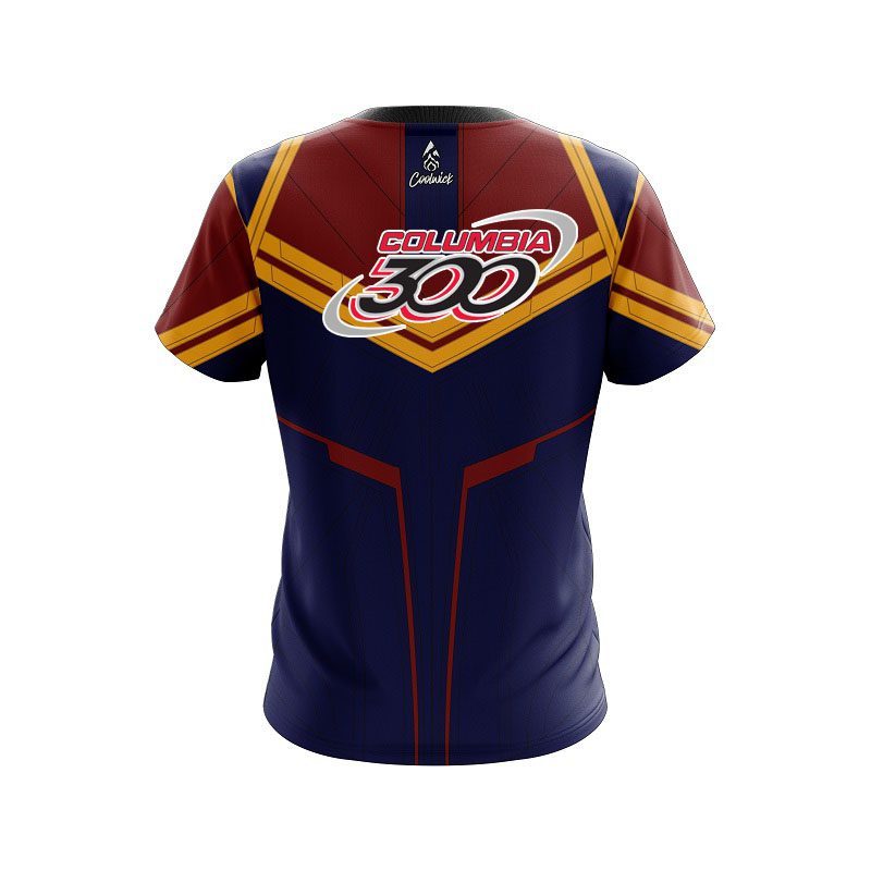 Columbia 300 Super Hero 7 CoolWick Bowling Jersey - Image 2