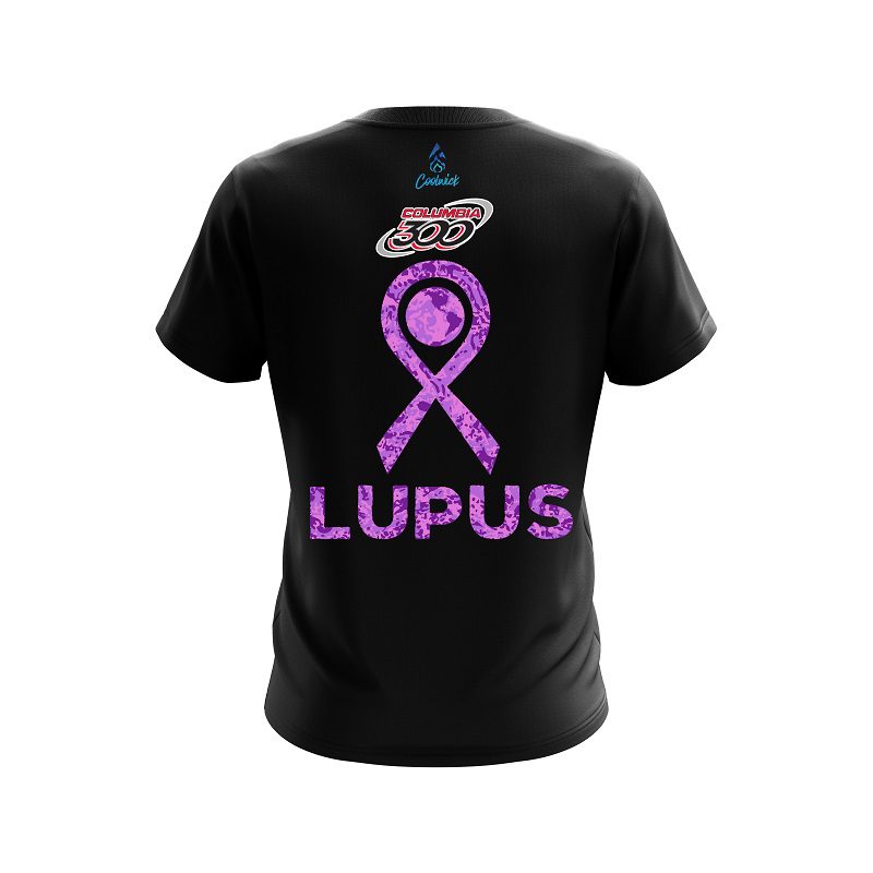 Columbia 300 World Lupus Cancer Awareness 4 CoolWick Bowling Jersey - Image 2