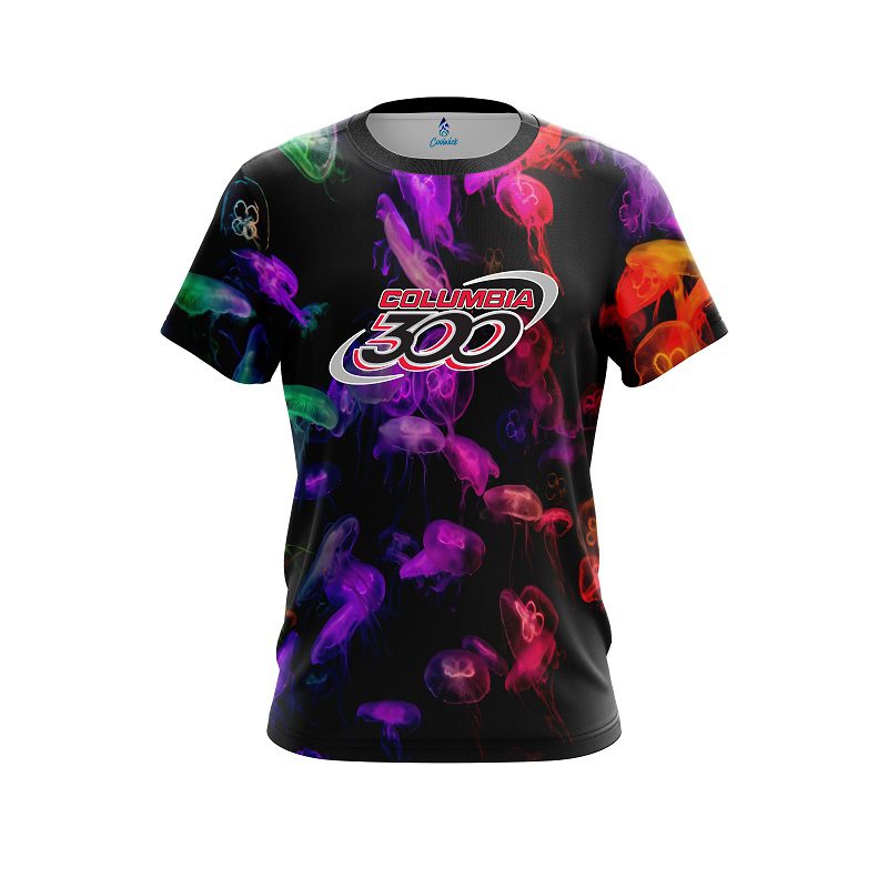 Columbia 300 Glowing Jellyfish CoolWick Bowling Jersey