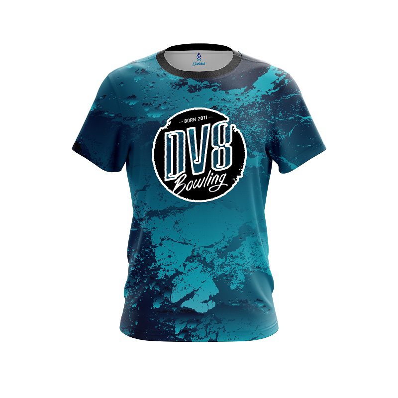 DV8 Graphite Blue CoolWick Bowling Jersey