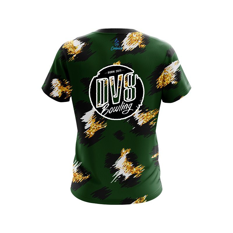 DV8 Leopard Print CoolWick Bowling Jersey - Image 2