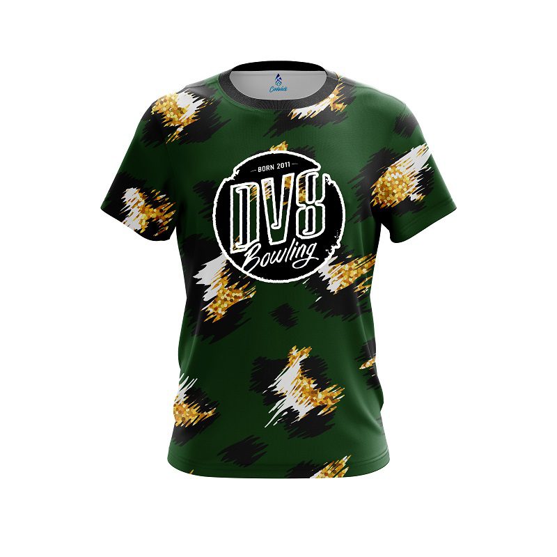 DV8 Leopard Print CoolWick Bowling Jersey