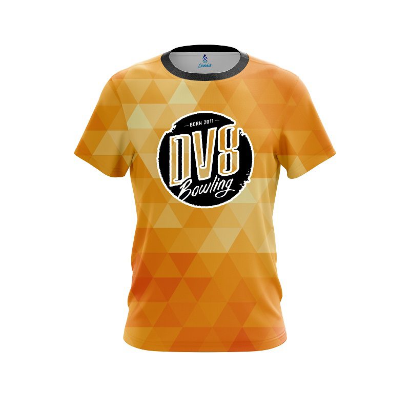 DV8 Orange Triangle CoolWick Bowling Jersey