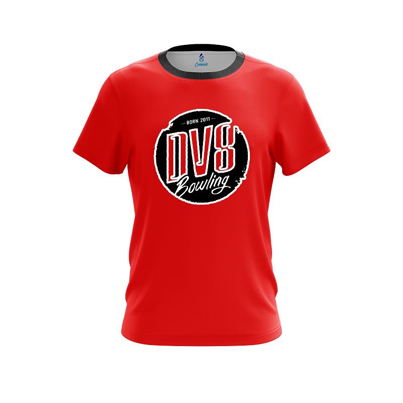 DV8 Red CoolWick Bowling Jersey