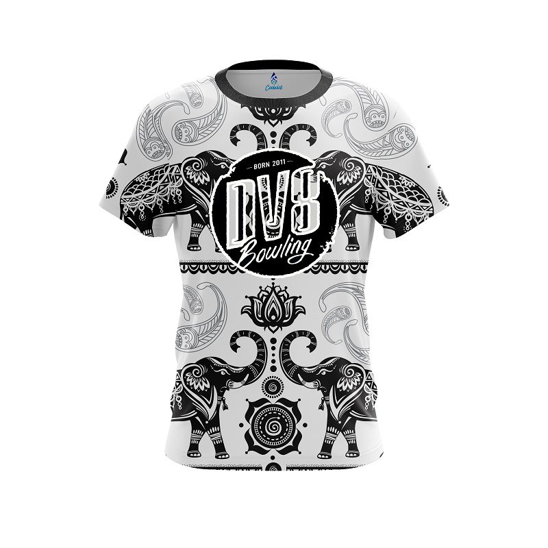 DV8 Tribal Elephants CoolWick Bowling Jersey