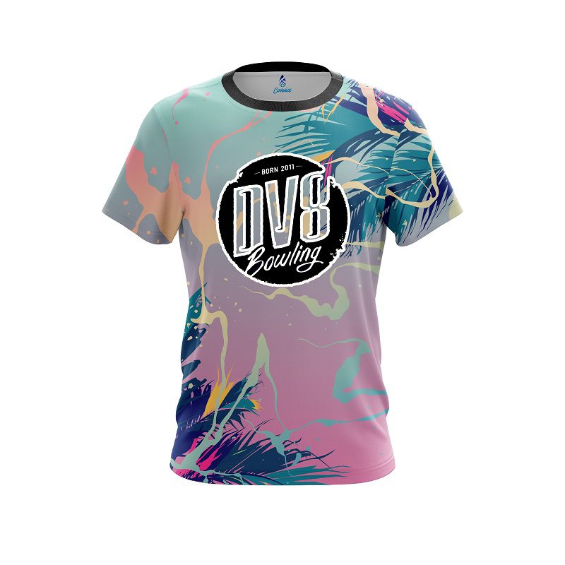 DV8 Tropical Ink Splash  CoolWick Bowling Jersey