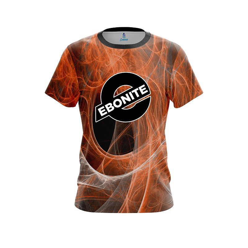 Ebonite Energy Swirls Orange CoolWick Bowling Jersey