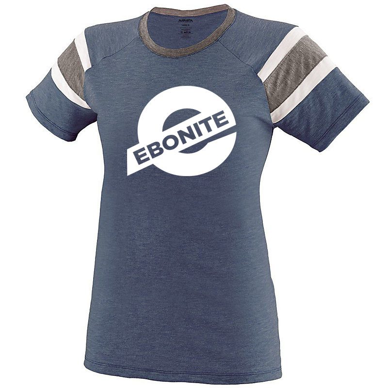 Ebonite Women's Real One Navy Coolwick Bowling T-Shirt