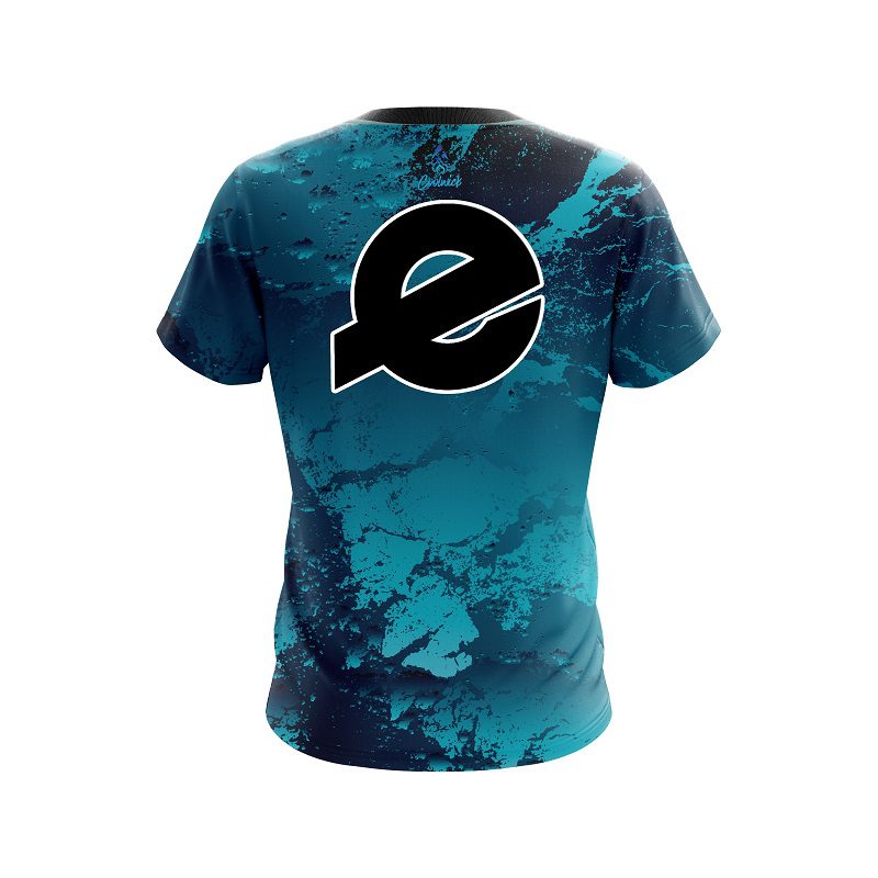 Ebonite Graphite Blue CoolWick Bowling Jersey - Image 2