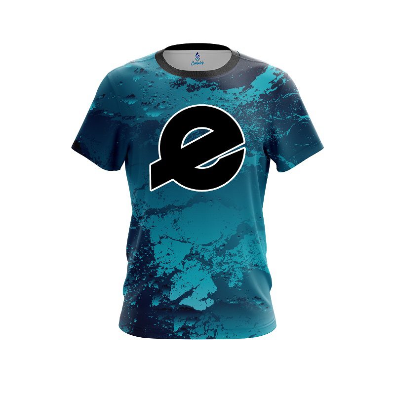 Ebonite Graphite Blue CoolWick Bowling Jersey